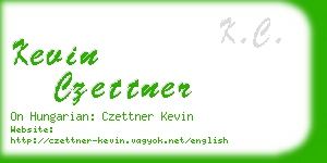 kevin czettner business card